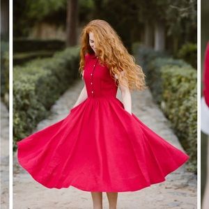 Son de flor linen dress